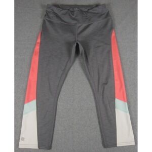 Athleta Sonar Leggings Womens M Colorblock Capri Yoga‎ Athletic Compression
